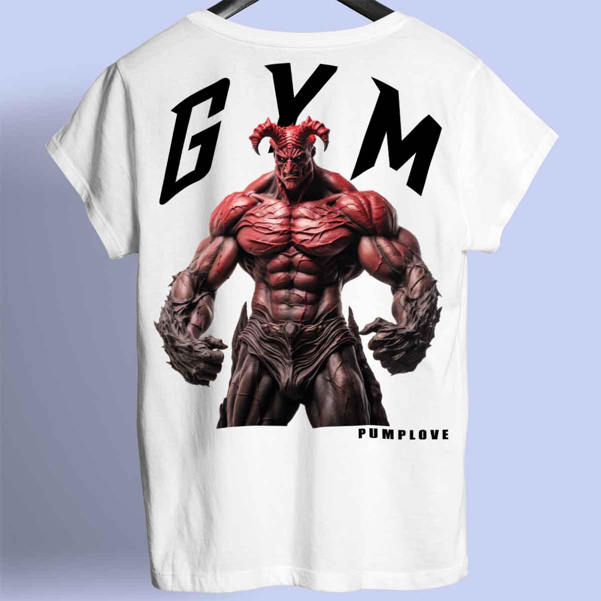 Gym Devil - Camiseta Premium Unissex Backprint