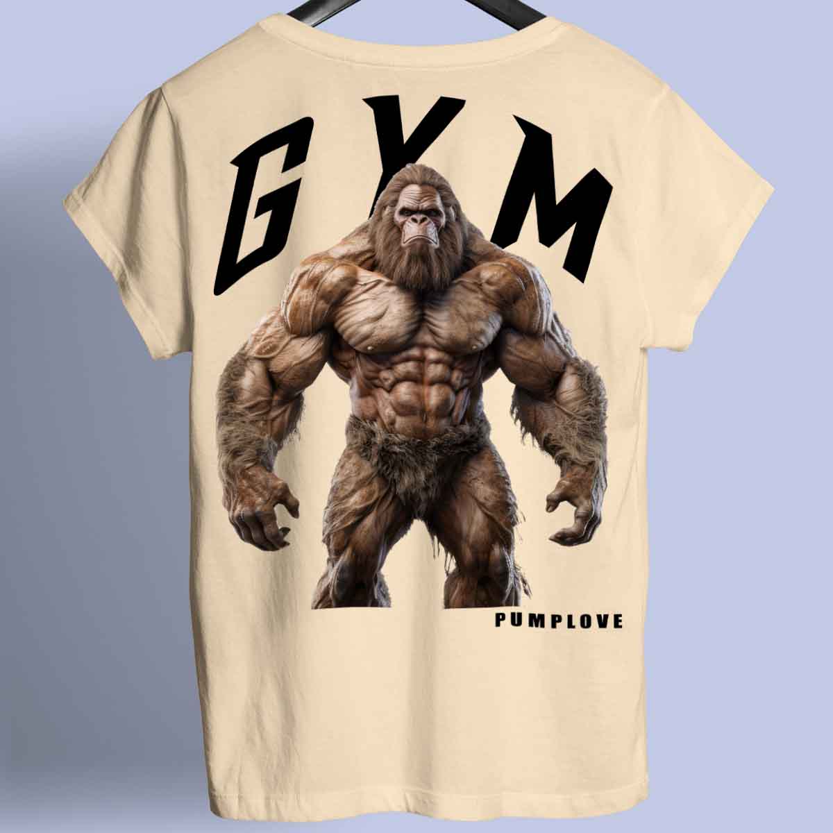 Gym Bigfoot - Camiseta Premium Unissex Backprint