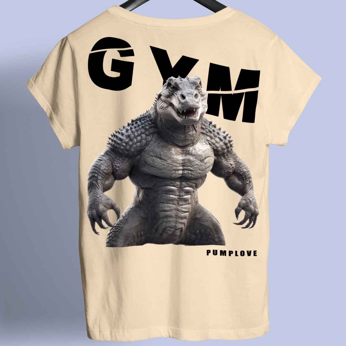 Gym Alligator - Camiseta Premium Unissex Backprint