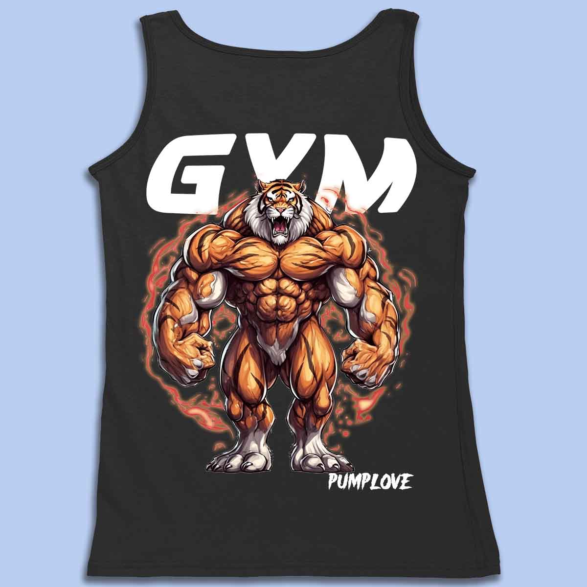 Gym Tiger - Regata Premium Unissex Backprint