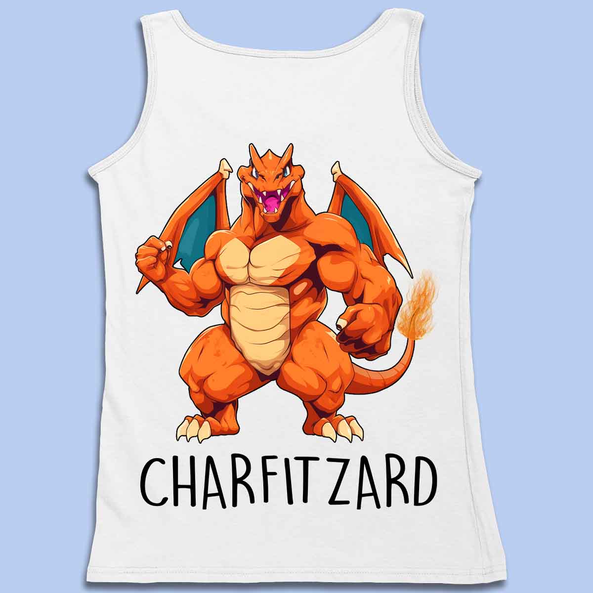 Charizard - Regata Premium Unissex Estampa Traseira