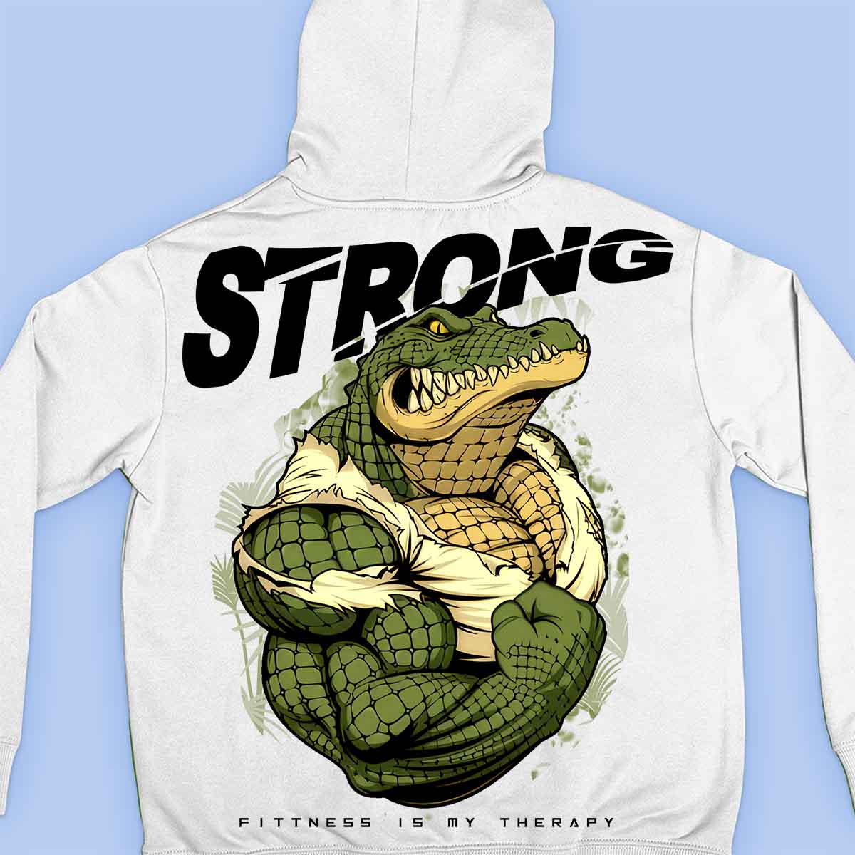 Strong Alligator - Premium Hoodie Unisex Backprint